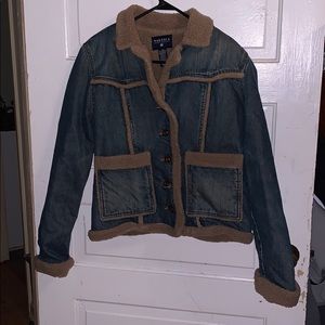 Sherpa jean jacket